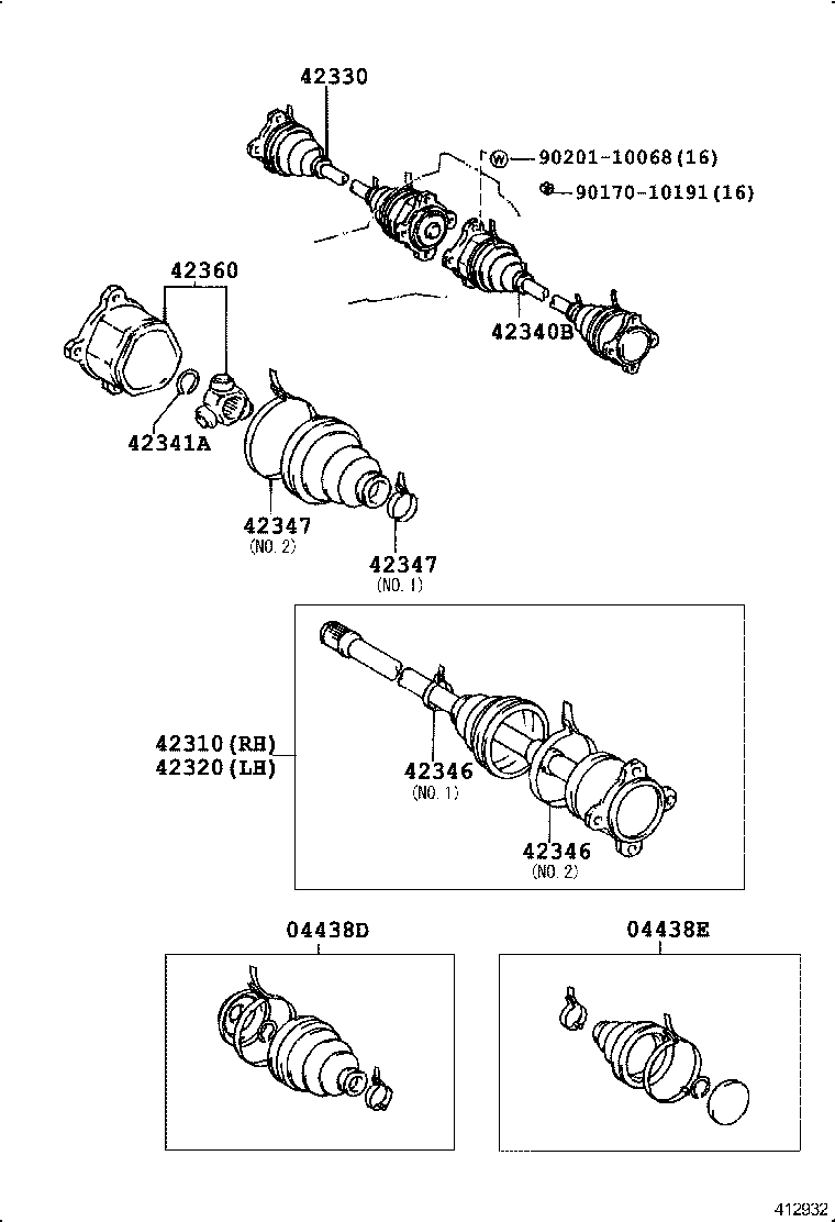  CROWN |  REAR AXLE SHAFT HUB