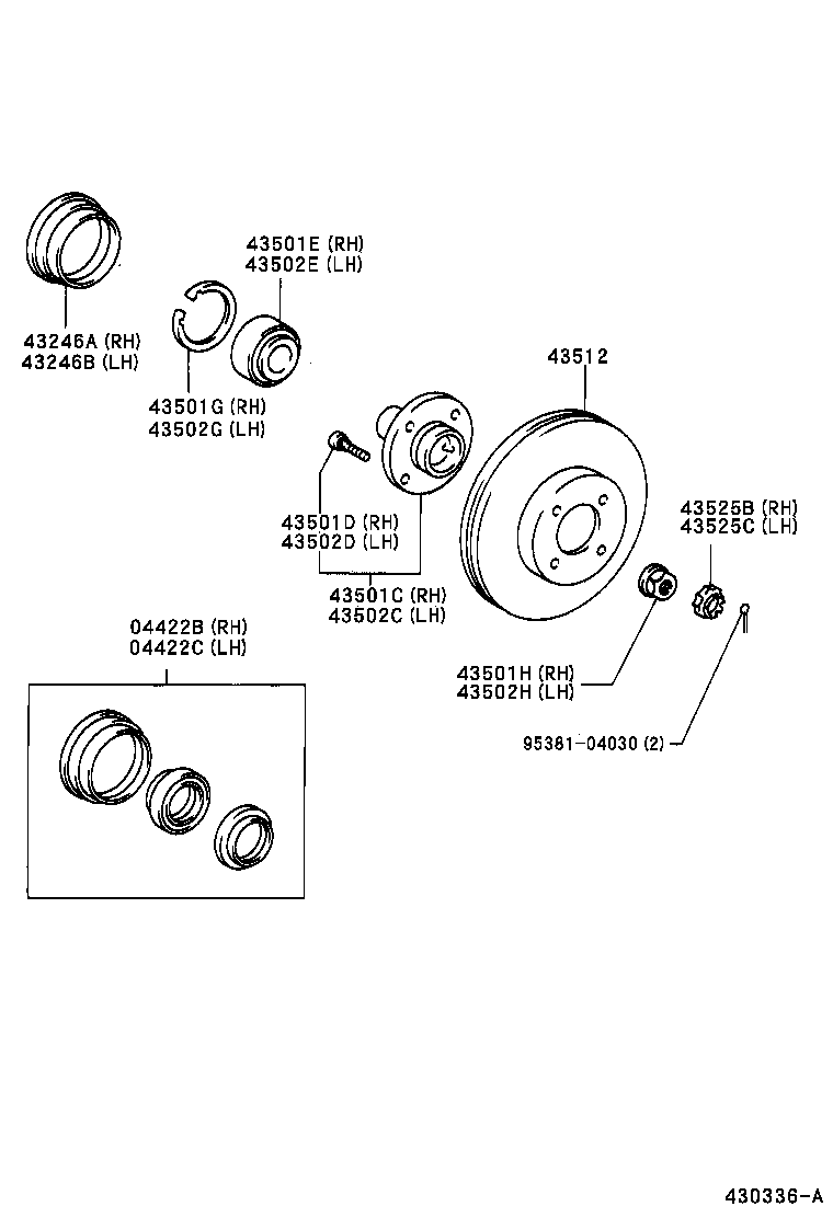  SPACIO |  FRONT AXLE HUB