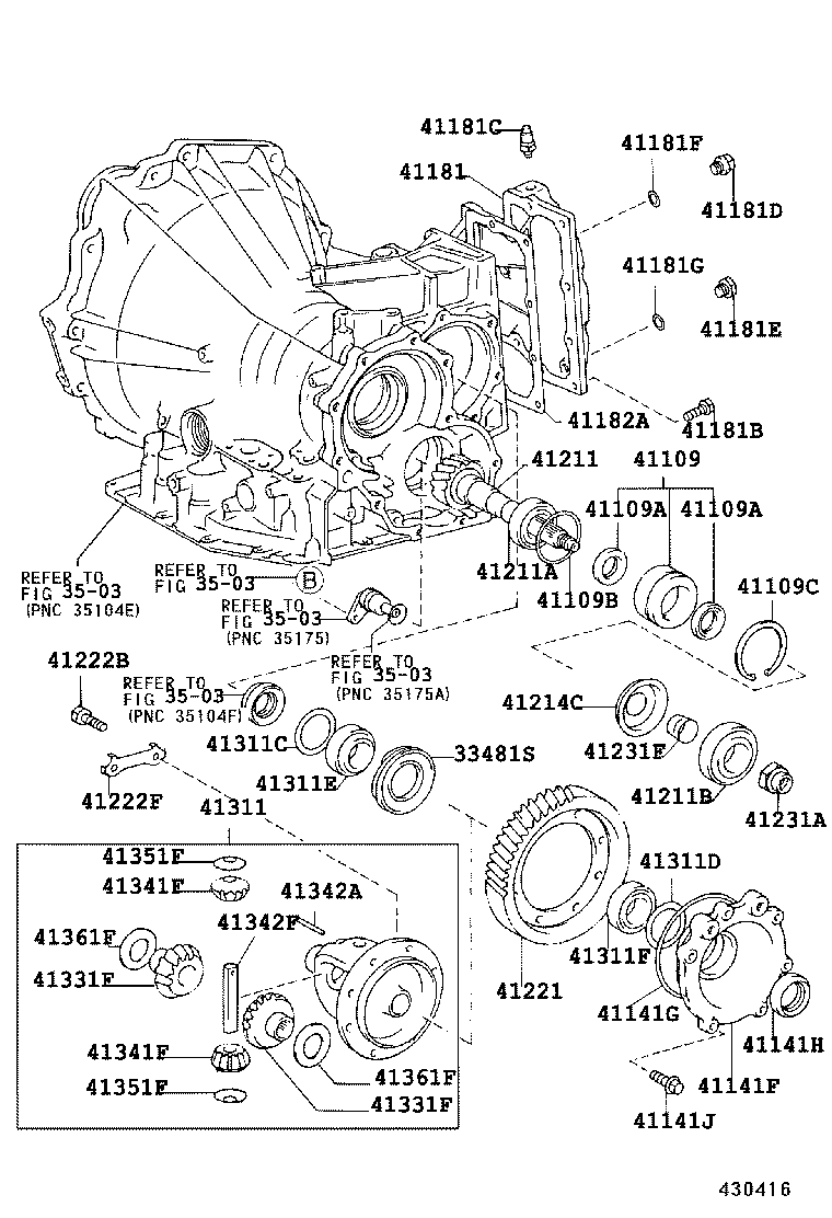  CELICA |  FRONT AXLE HOUSING DIFFERENTIAL