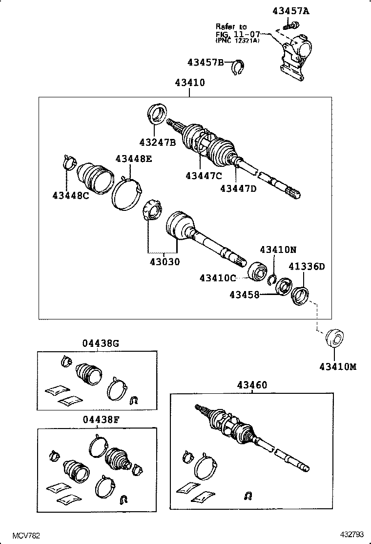  AVALON |  FRONT DRIVE SHAFT