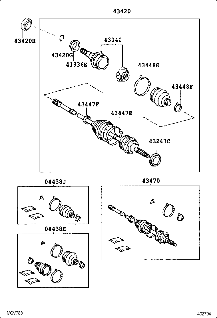  AVALON |  FRONT DRIVE SHAFT