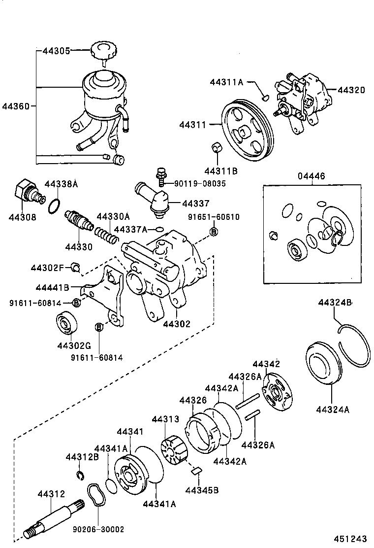  CROWN |  VANE PUMP RESERVOIR POWER STEERING