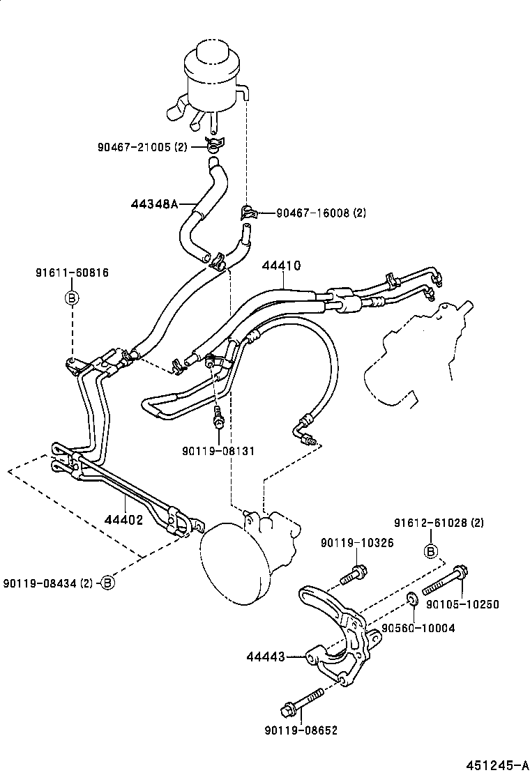  CROWN |  POWER STEERING TUBE