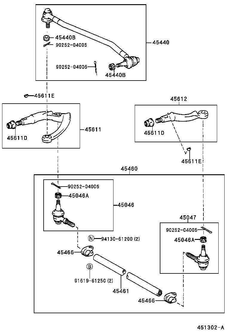  DYNA200 |  FRONT STEERING GEAR LINK