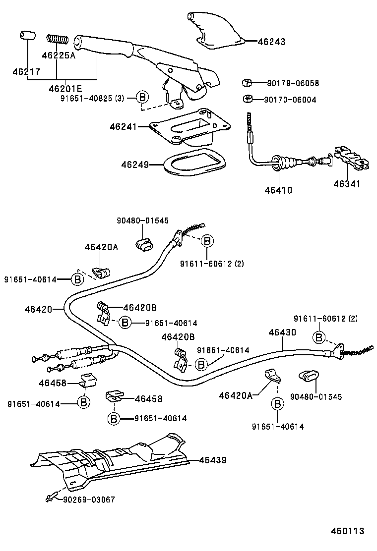  STARLET |  PARKING BRAKE CABLE