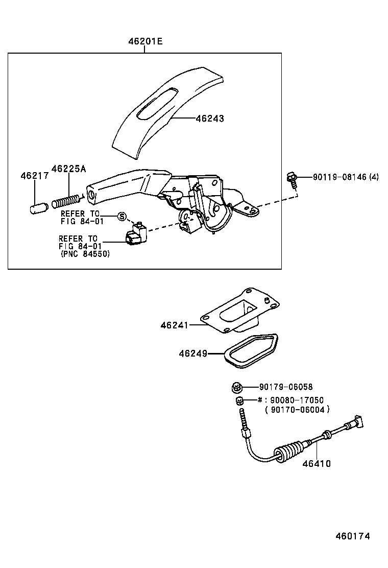  CAMRY NAP SED WG |  PARKING BRAKE CABLE