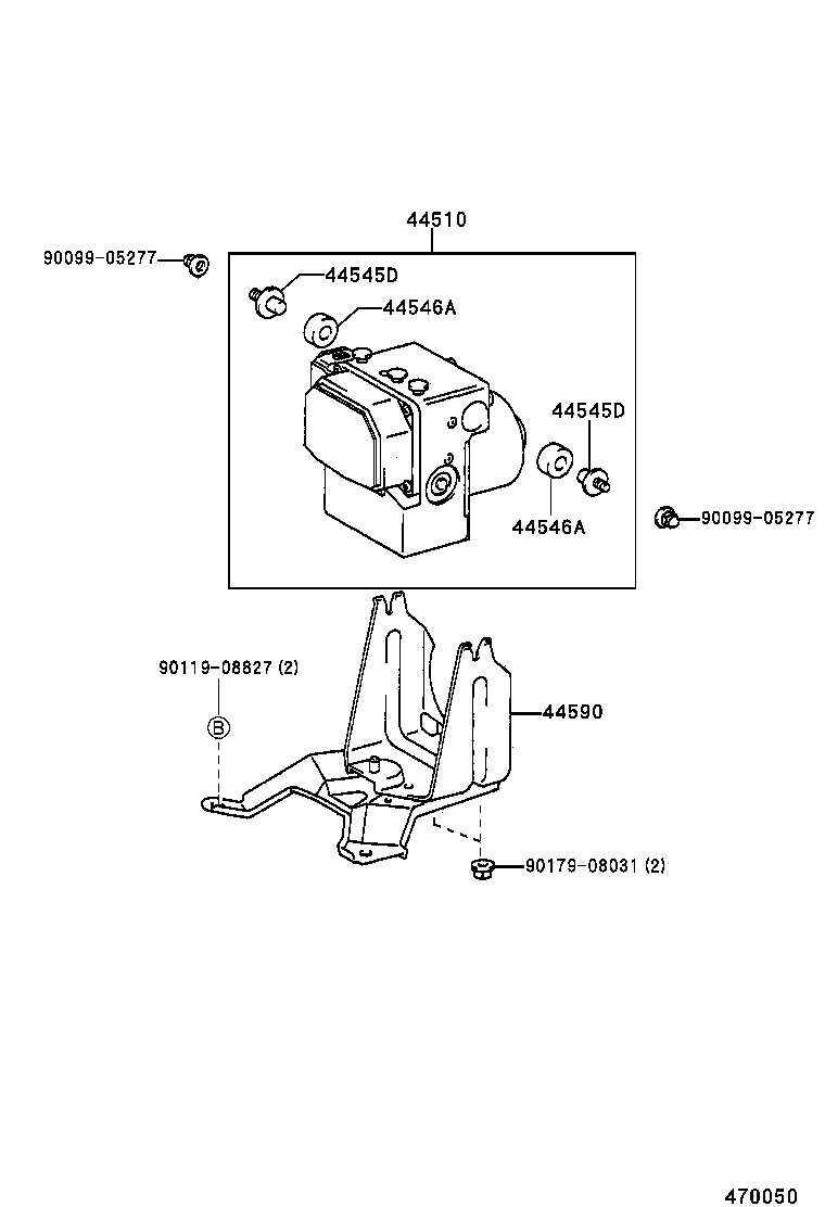  CAMRY JPP SED |  BRAKE TUBE CLAMP