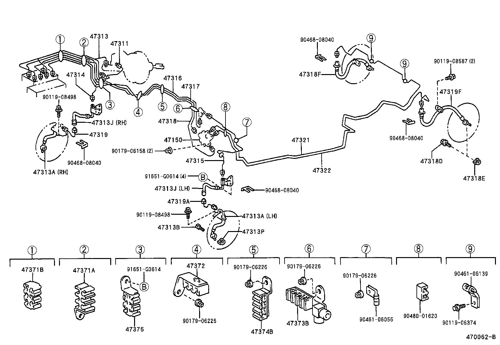  CELICA |  BRAKE TUBE CLAMP
