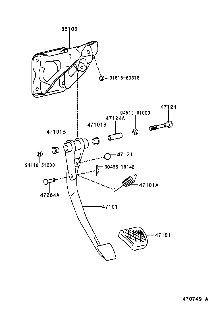  MR2 |  BRAKE PEDAL BRACKET