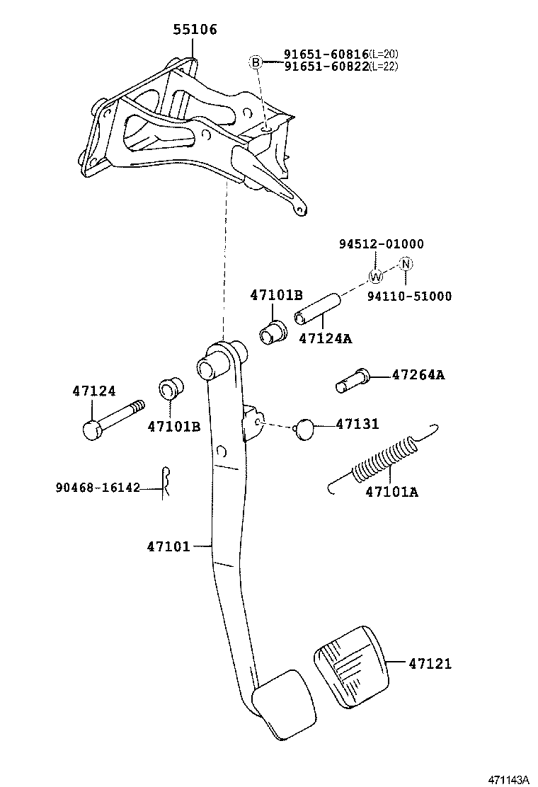  CROWN |  BRAKE PEDAL BRACKET