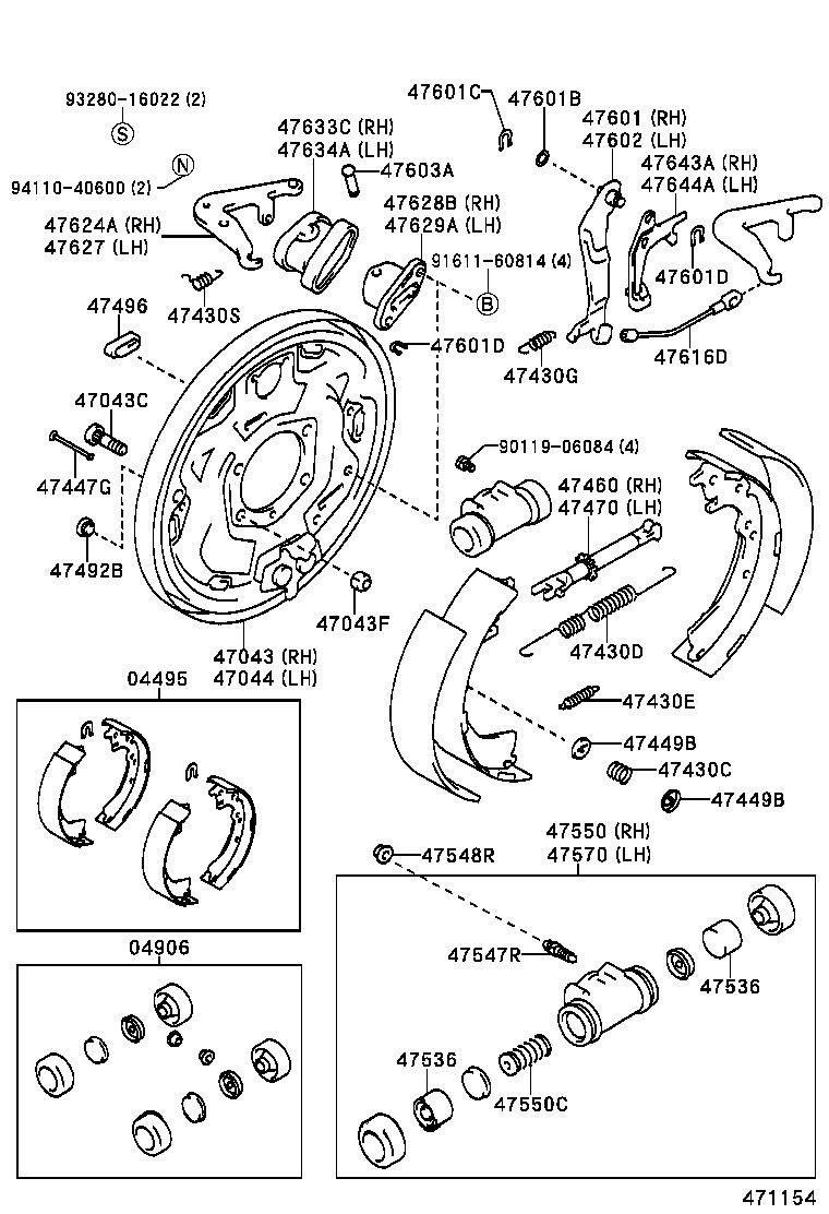  CROWN |  REAR DRUM BRAKE WHEEL CYLINDER BACKING PLATE