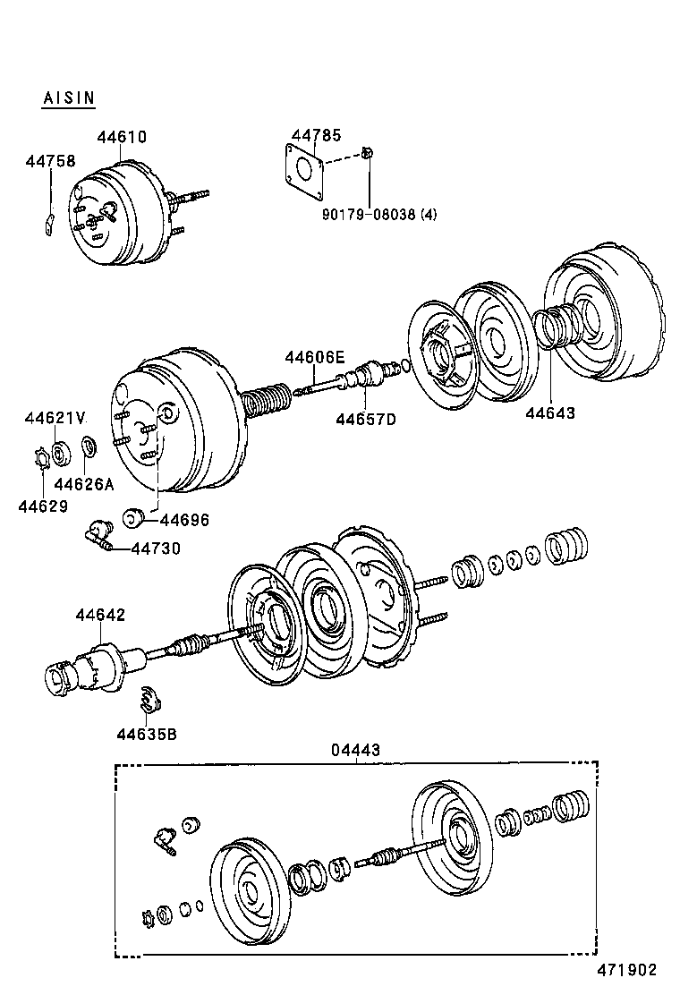  HILUX 4RUNNER 4WD |  BRAKE BOOSTER VACUUM TUBE