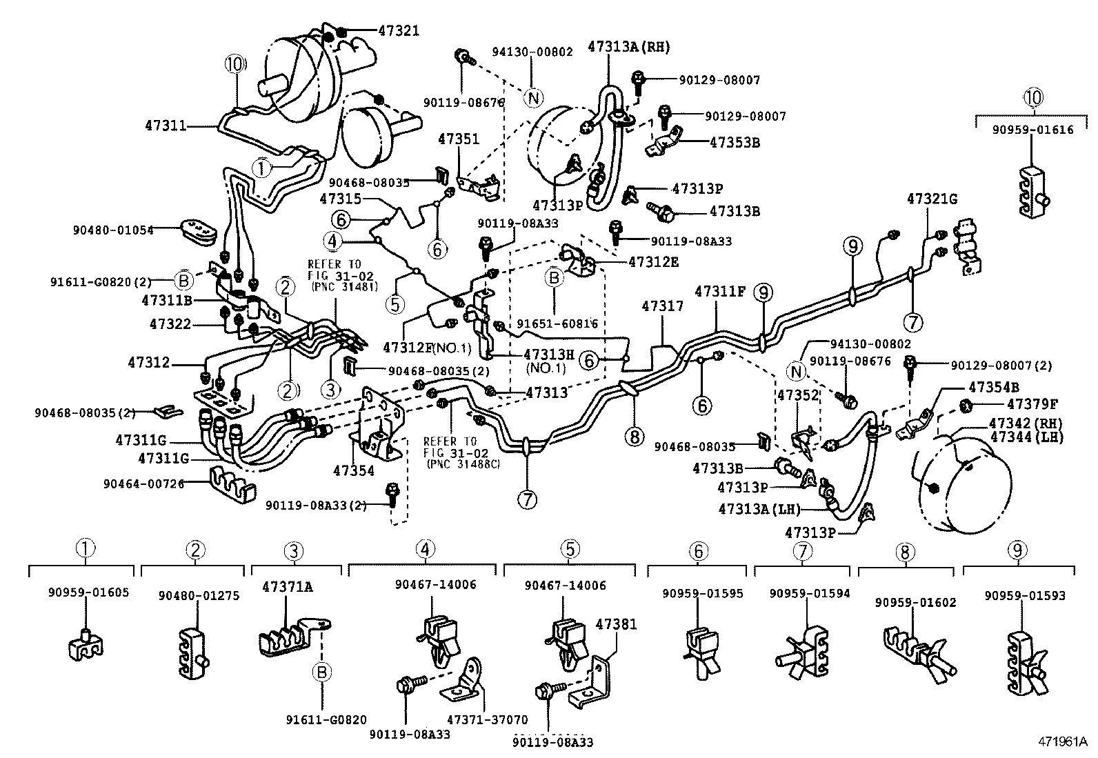  DYNA |  BRAKE TUBE CLAMP