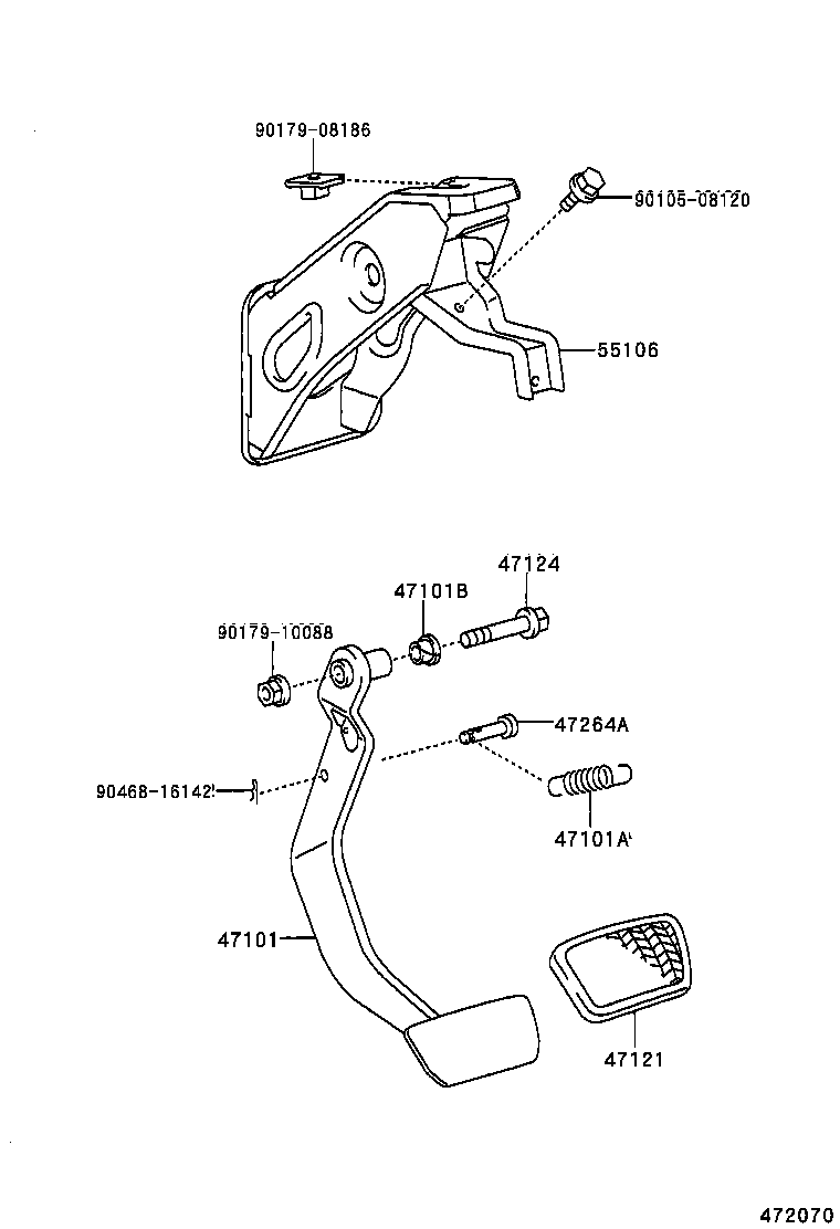  PRIUS |  BRAKE PEDAL BRACKET