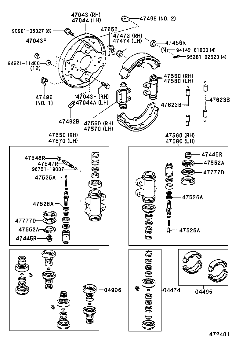 DYNA | REAR DRUM BRAKE WHEEL CYLINDER BACKING PLATE