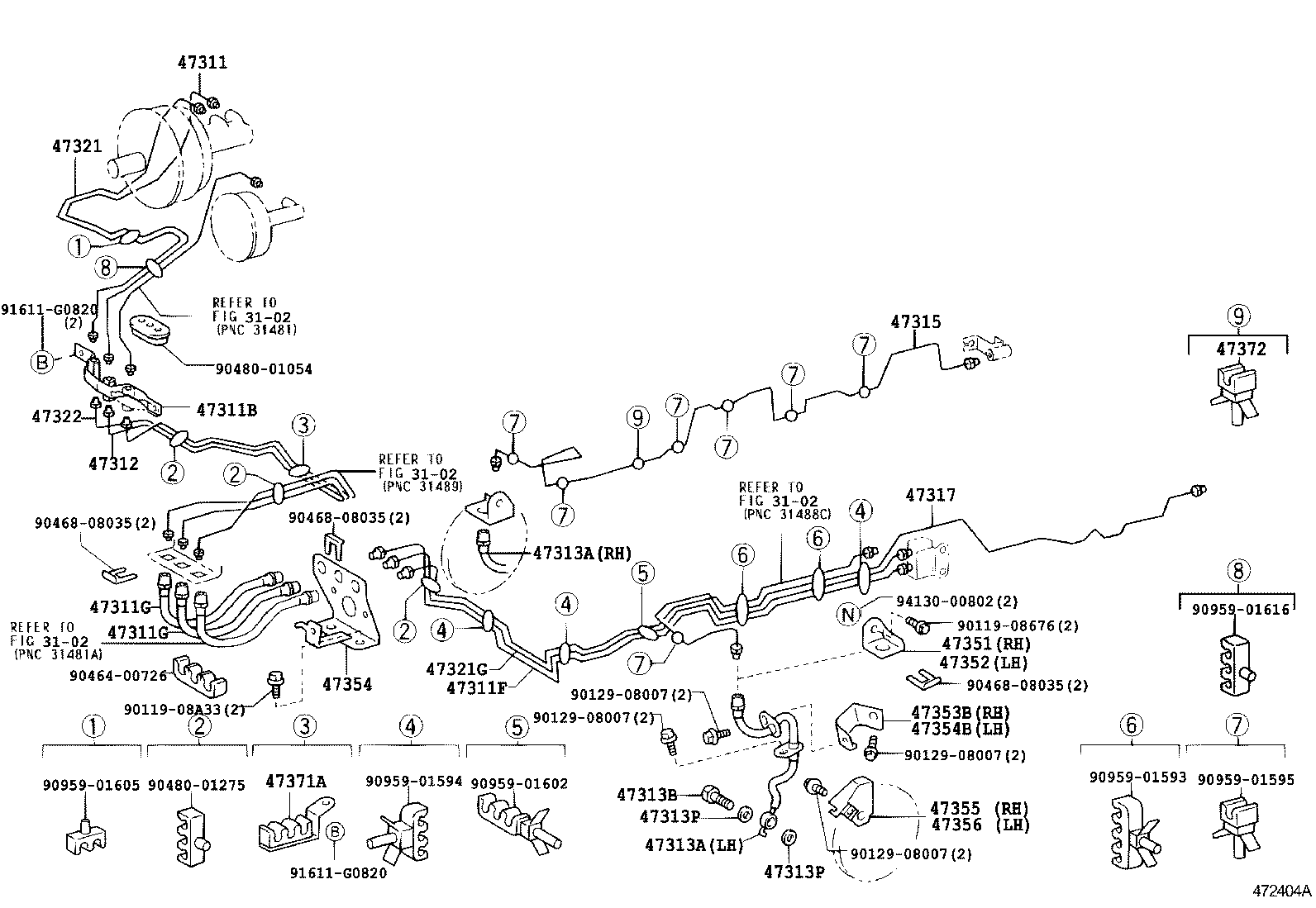  DYNA |  BRAKE TUBE CLAMP