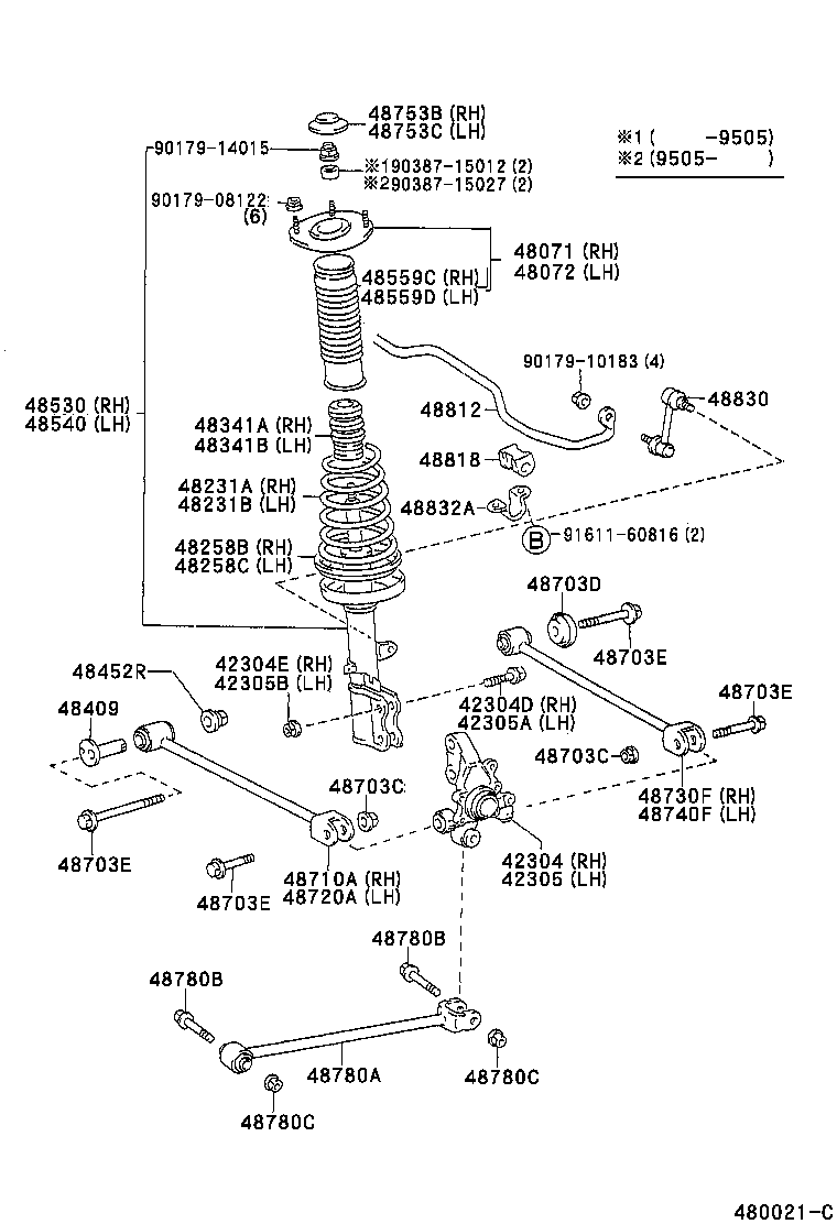  CELICA |  REAR SPRING SHOCK ABSORBER