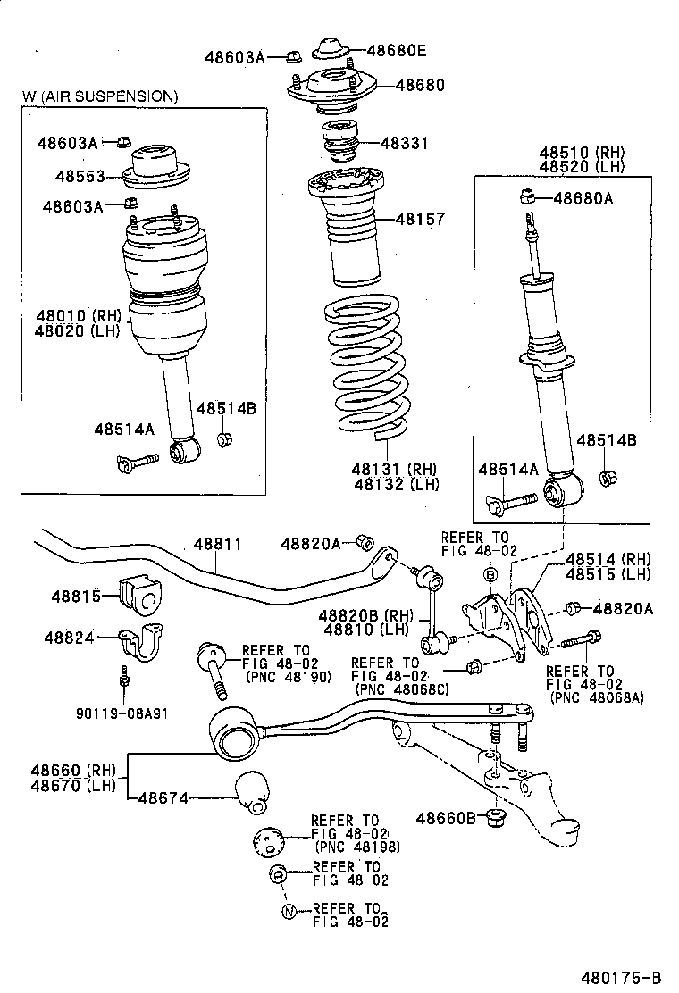  LS400 |  FRONT SPRING SHOCK ABSORBER