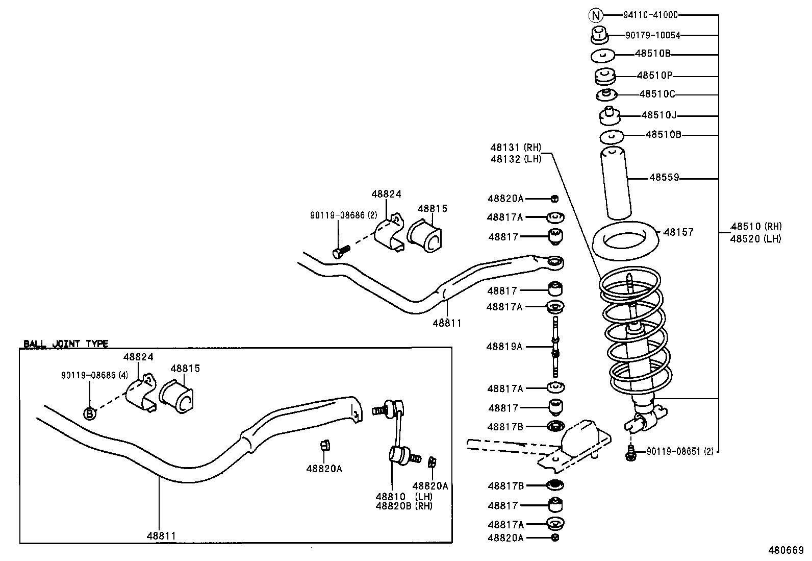  CROWN |  FRONT SPRING SHOCK ABSORBER