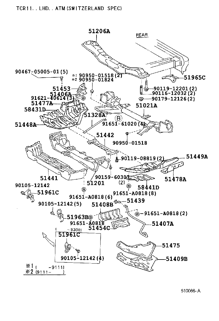 PREVIA | SUSPENSION CROSSMEMBER UNDER COVER