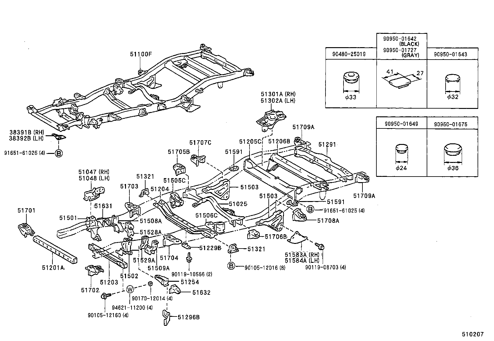  HILUX 4RUNNER 4WD |  FRAME