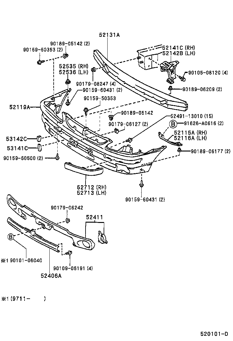  SPACIO |  FRONT BUMPER BUMPER STAY