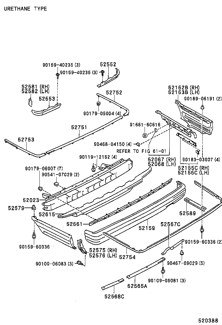  CROWN |  REAR BUMPER BUMPER STAY
