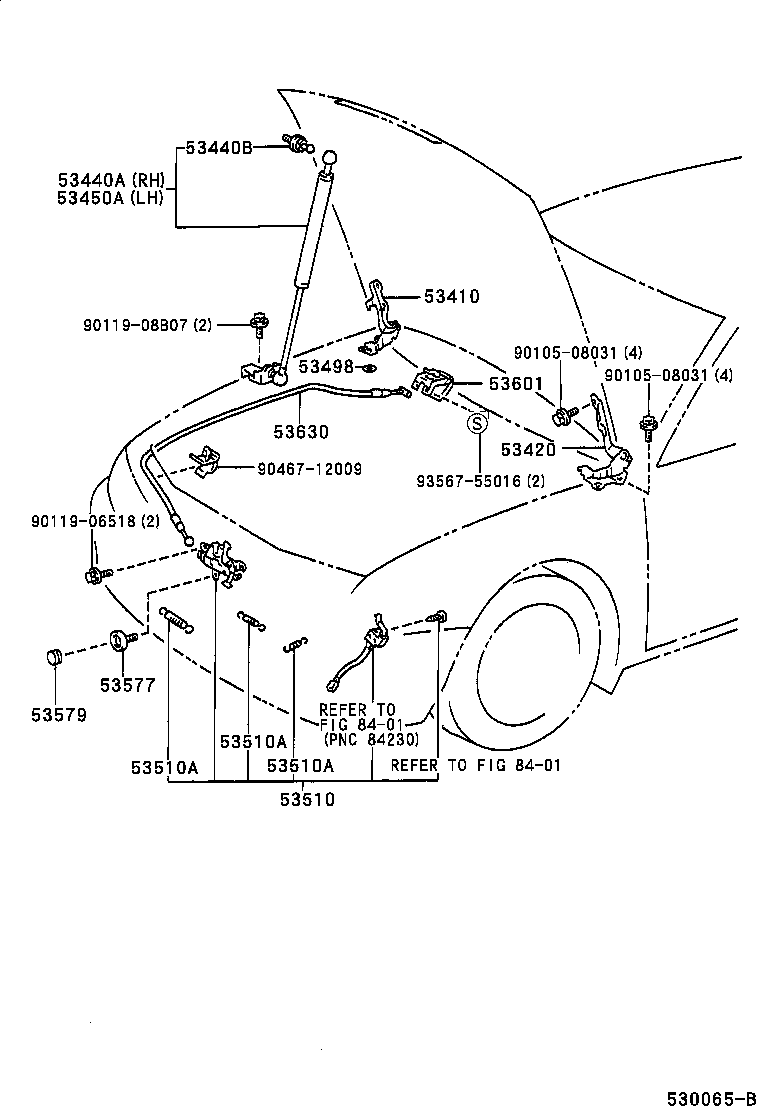  ES300 |  HOOD LOCK HINGE