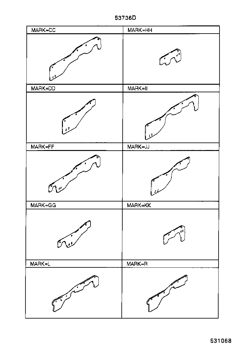  HILUX 4RUNNER 4WD |  FRONT FENDER APRON DASH PANEL
