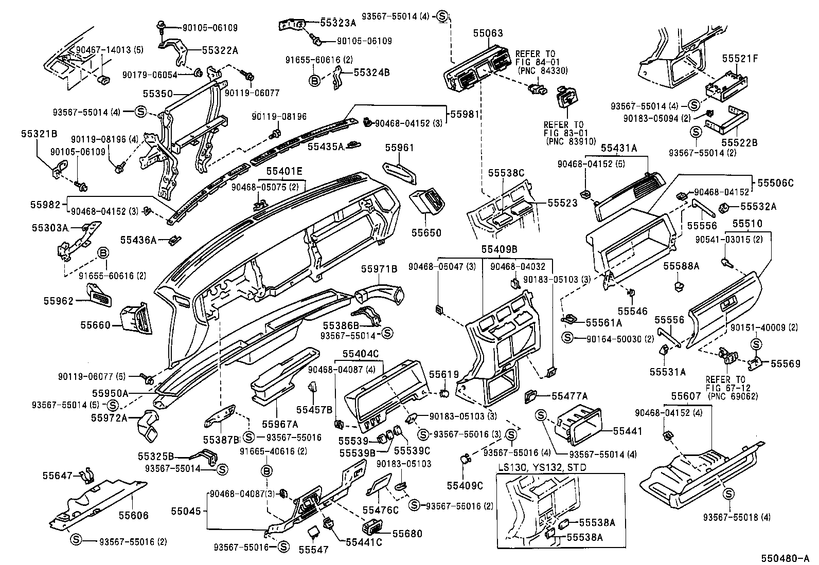 CROWN |  INSTRUMENT PANEL GLOVE COMPARTMENT