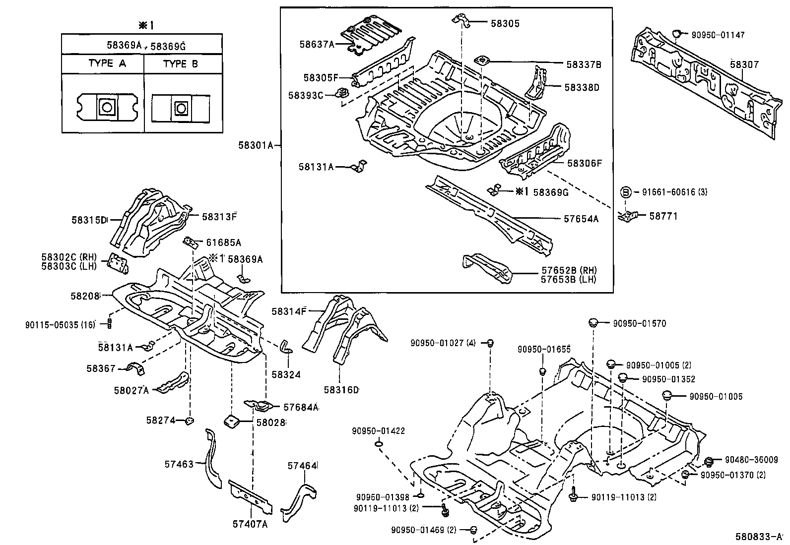  CROWN |  FLOOR PAN LOWER BACK PANEL