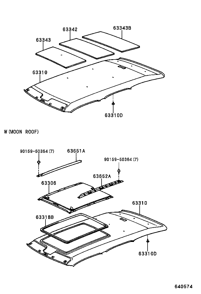  SPACIO |  ROOF HEADLINING SILENCER PAD