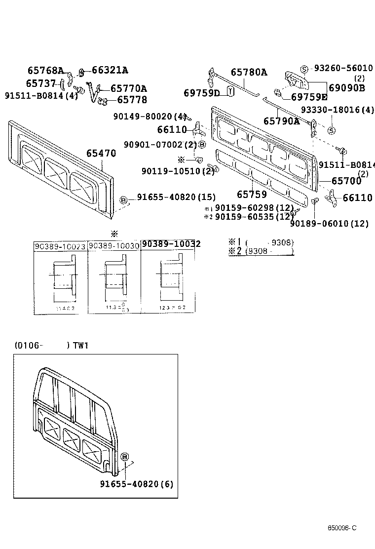 HILUX 4RUNNER 4WD | REAR BODY GUARD FRAME TAIL GATE