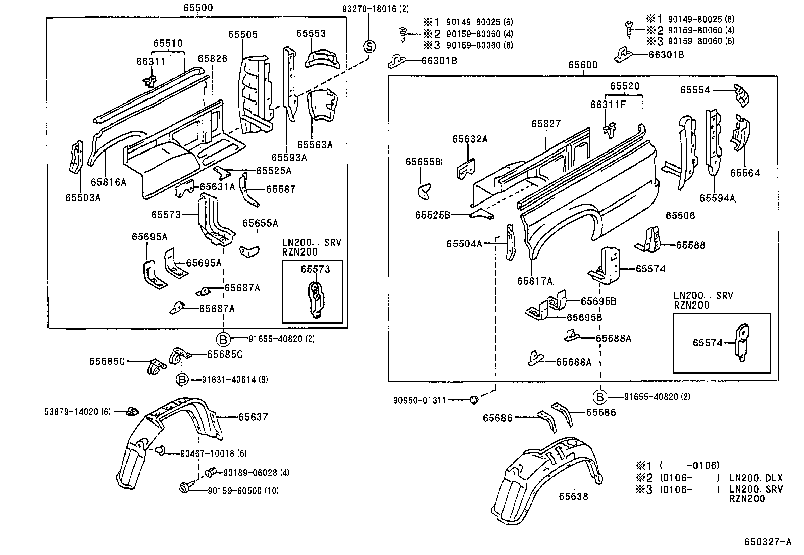  HILUX 2WD |  REAR BODY SIDE PANEL