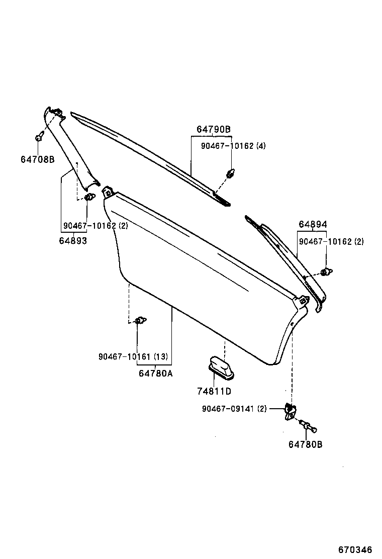  SPACIO |  BACK DOOR PANEL GLASS