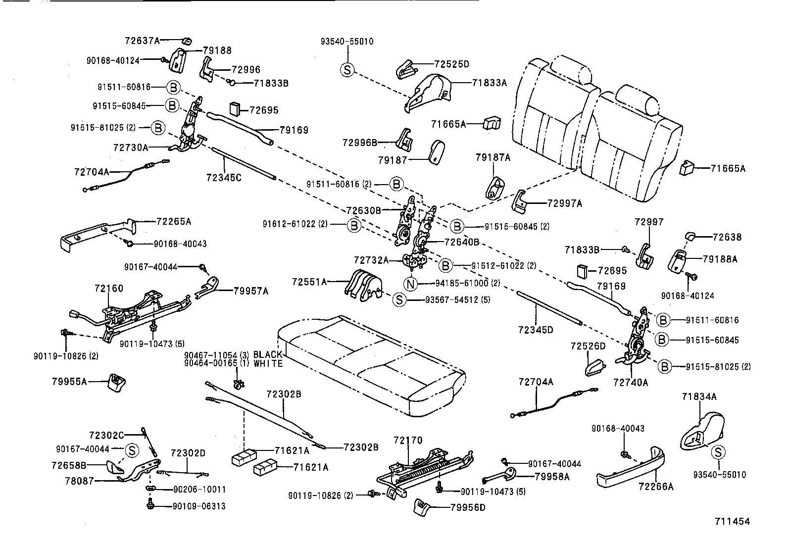  PICNIC |  REAR SEAT SEAT TRACK