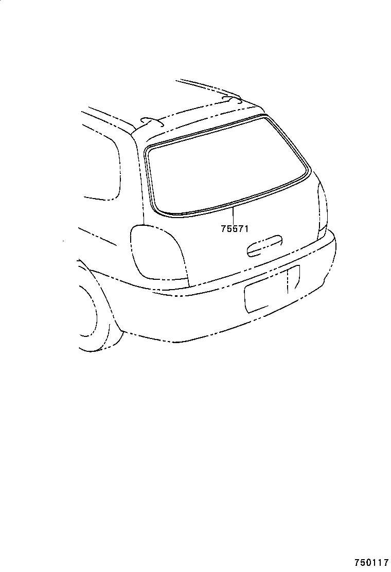  SPACIO |  REAR MOULDING