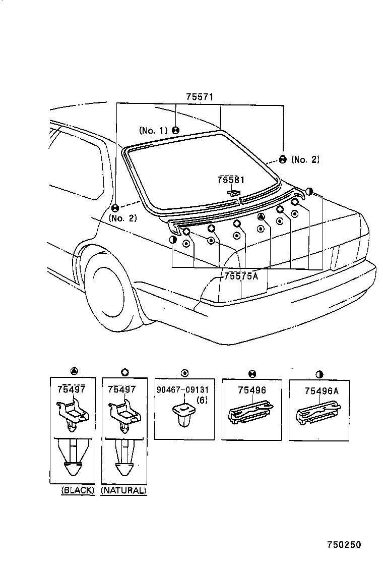  LS400 |  REAR MOULDING