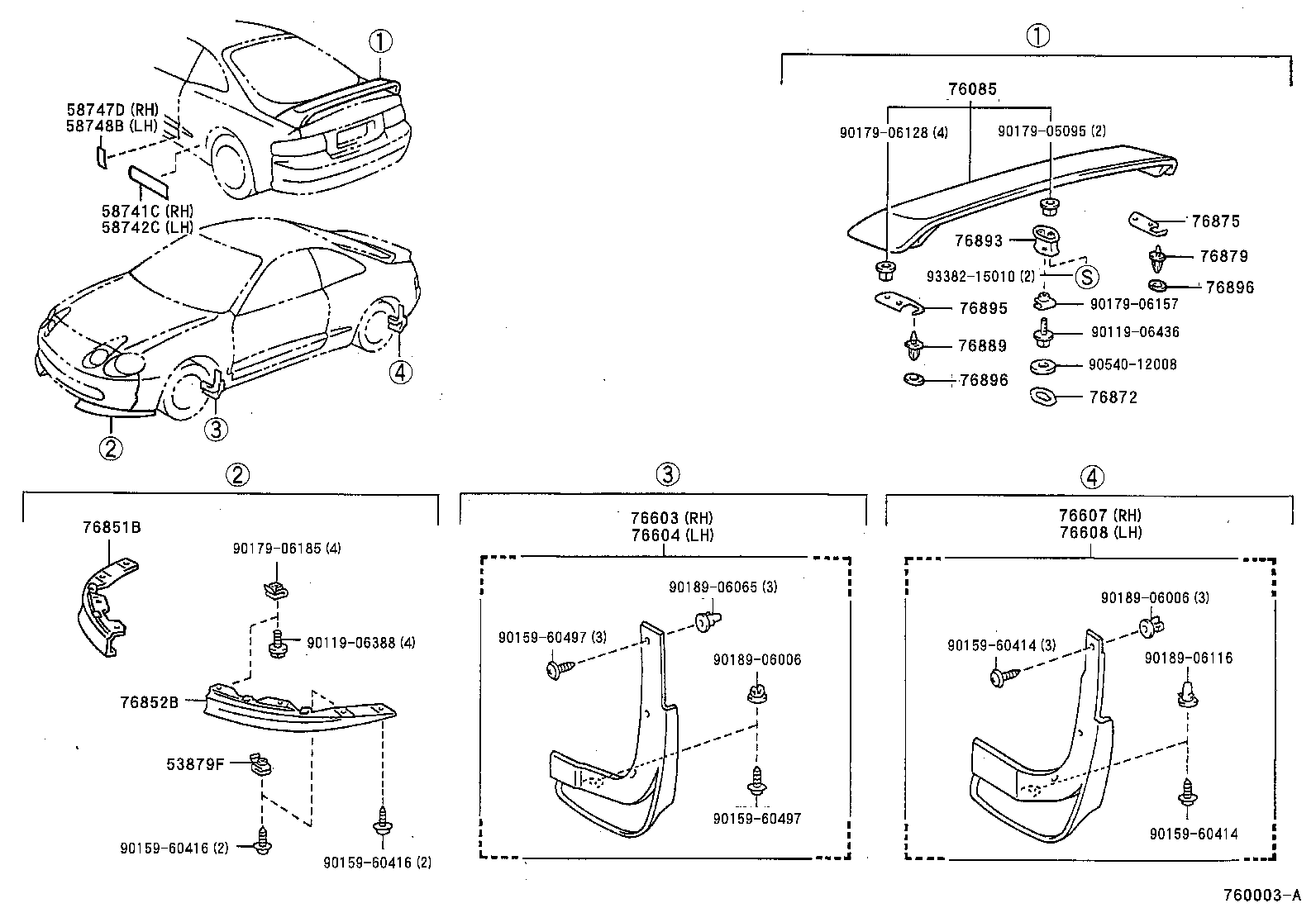  CELICA |  MUDGUARD SPOILER