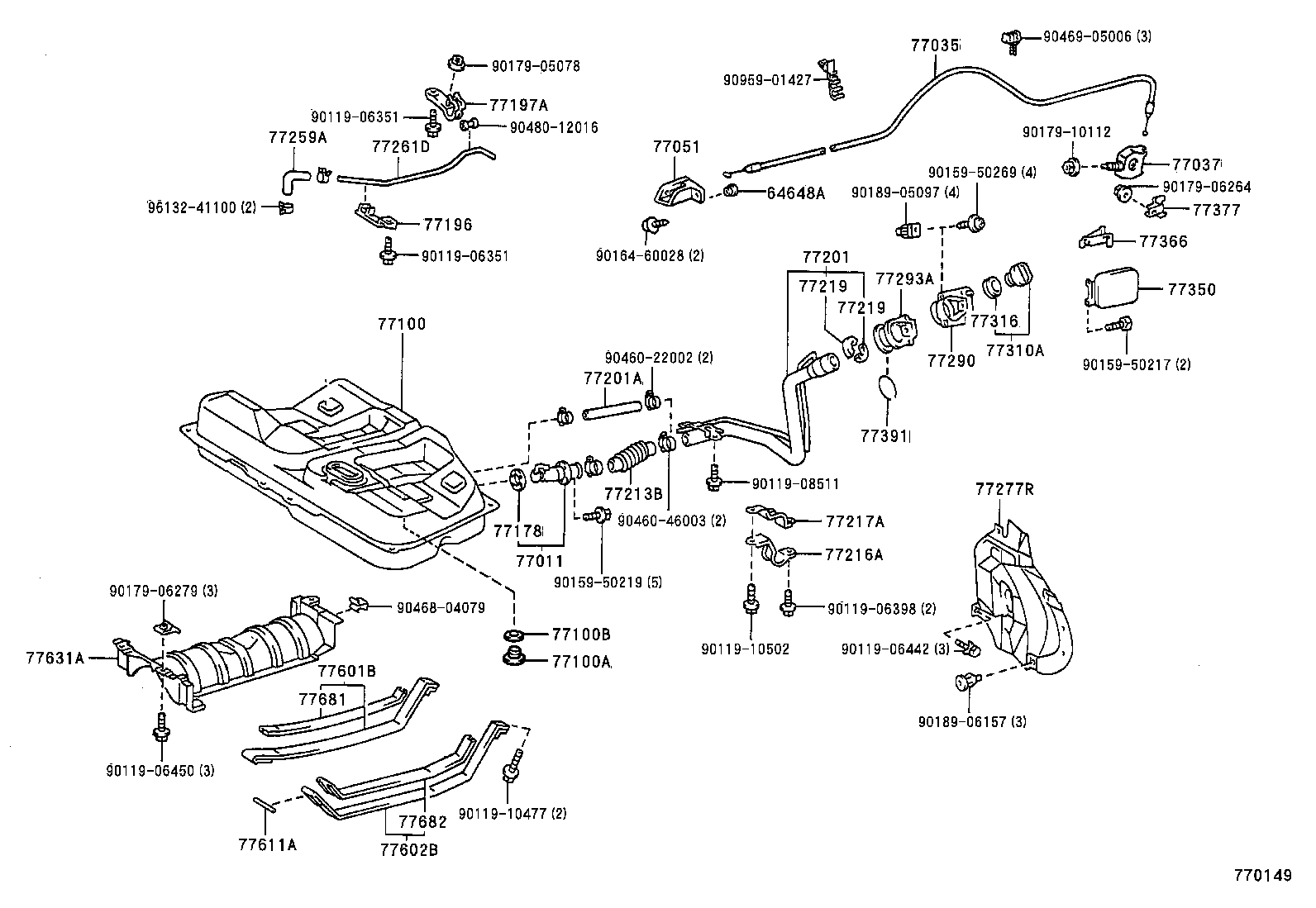  AVALON |  FUEL TANK TUBE