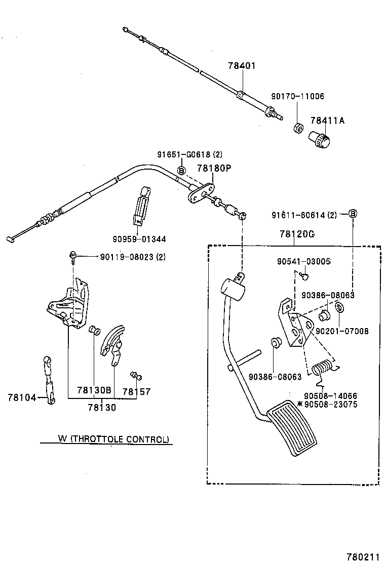  HILUX 4RUNNER 4WD |  ACCELERATOR LINK