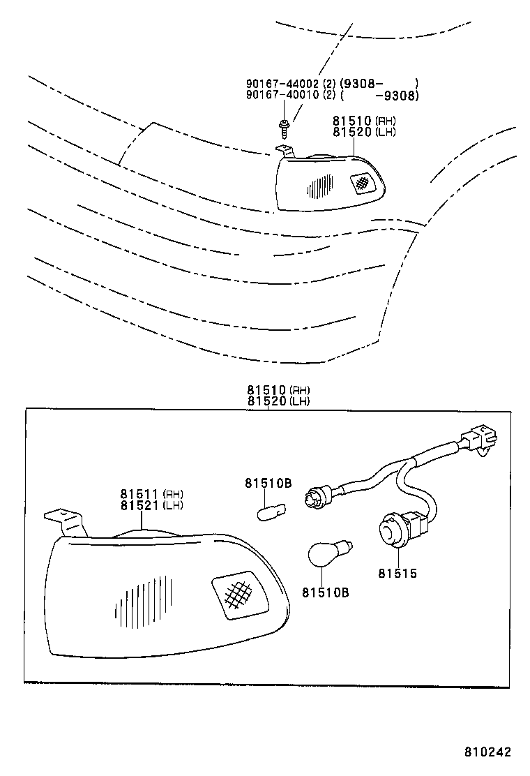  PREVIA |  FRONT TURN SIGNAL LAMP