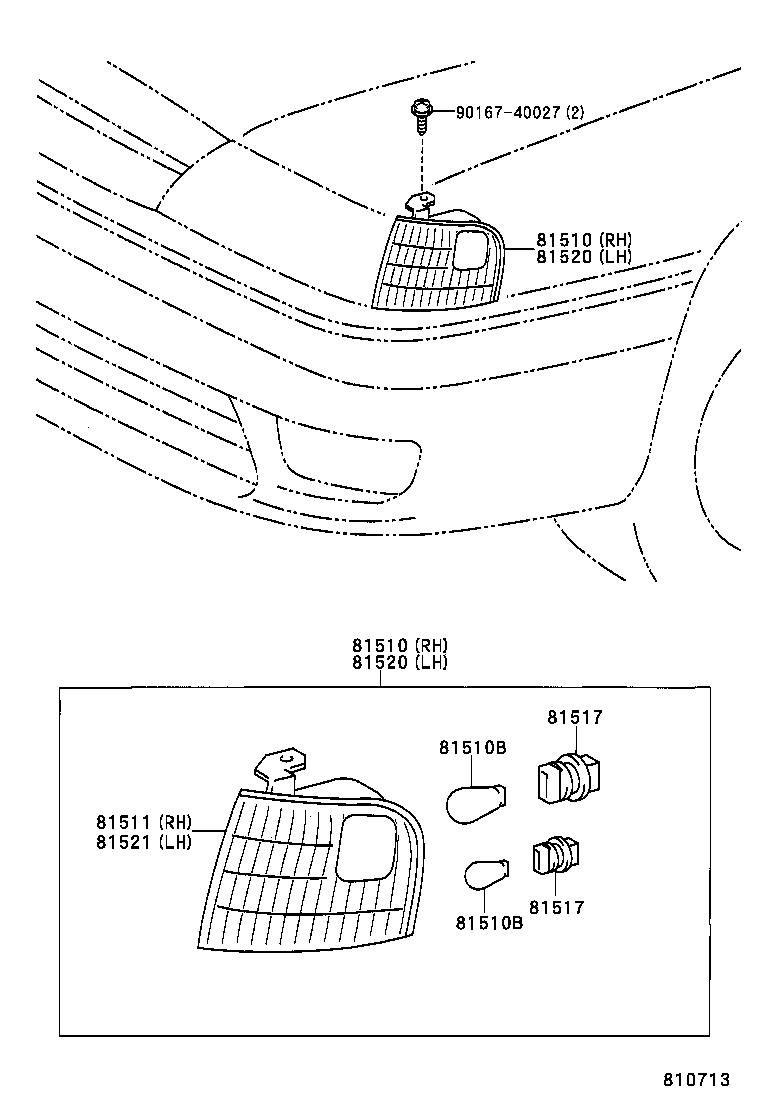  AVALON |  FRONT TURN SIGNAL LAMP