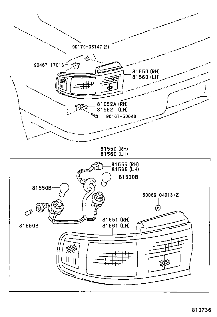  CAMRY NAP SED WG |  REAR COMBINATION LAMP