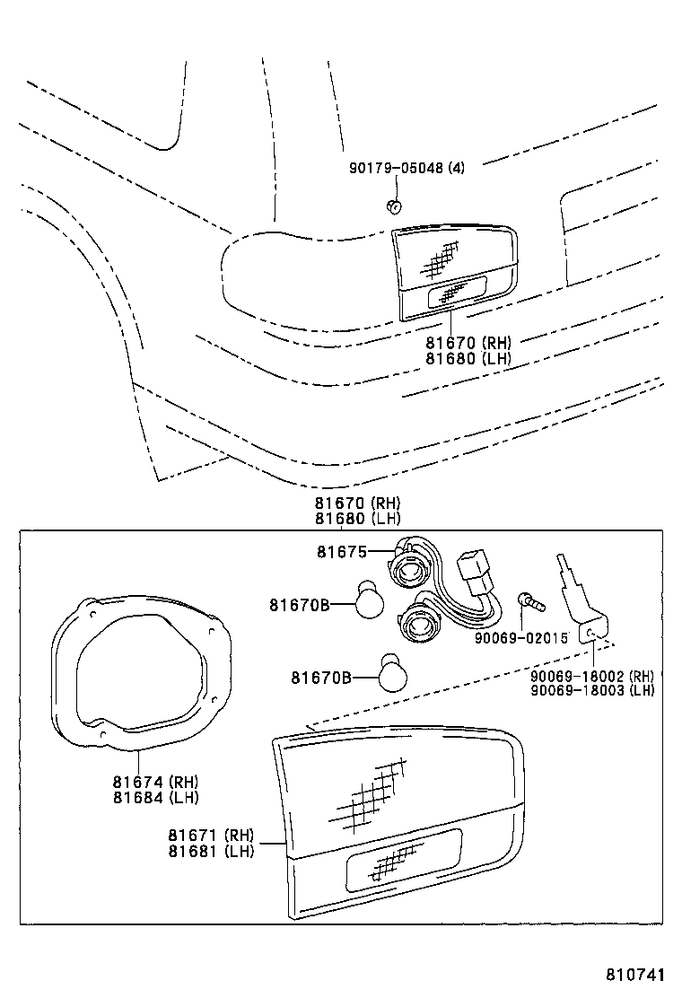  CAMRY NAP SED WG |  BACK UP LAMP