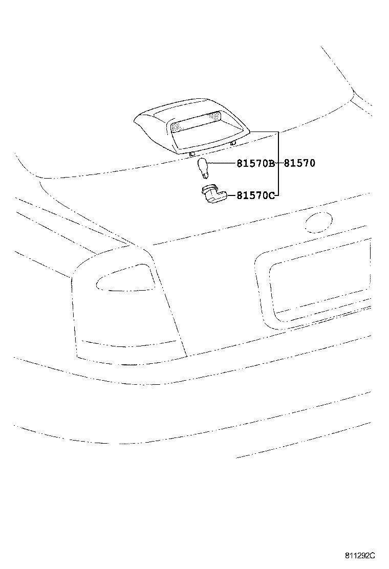  CROWN |  CENTER STOP LAMP
