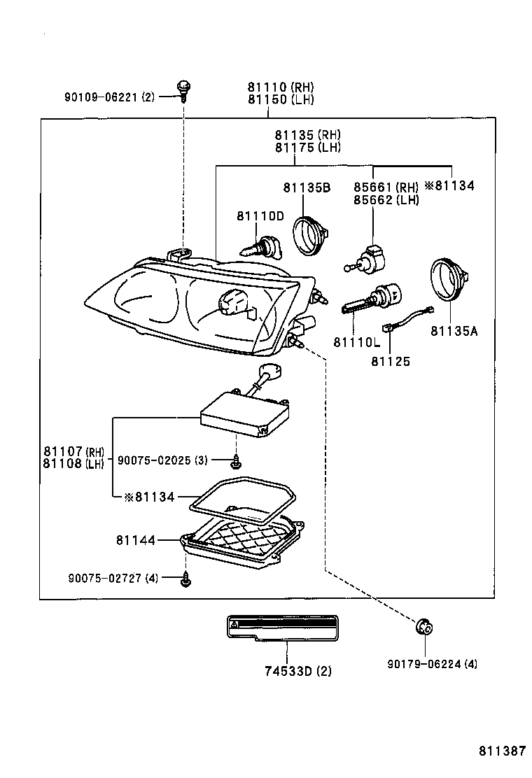  ES300 |  HEADLAMP