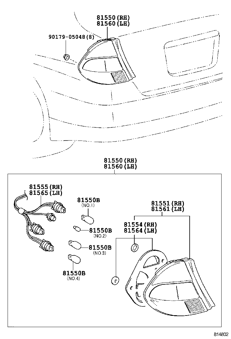  PRIUS |  REAR COMBINATION LAMP