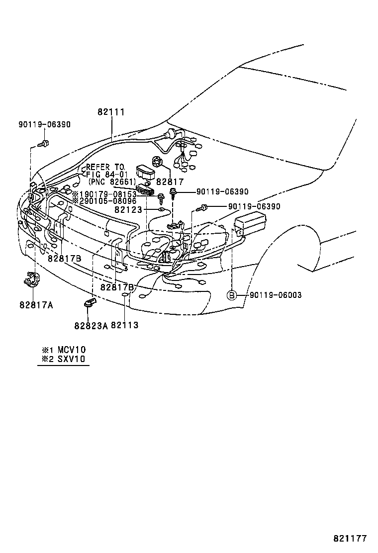  CAMRY NAP SED WG |  WIRING CLAMP