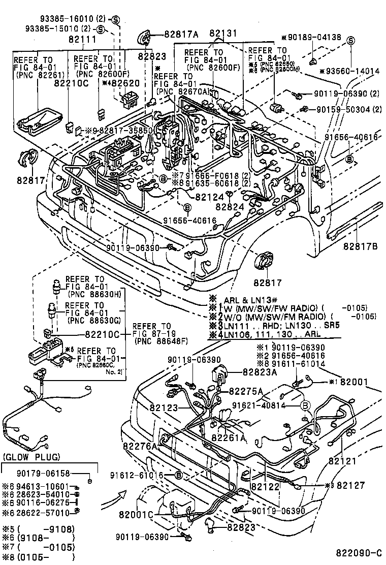  HILUX 4RUNNER 4WD |  WIRING CLAMP